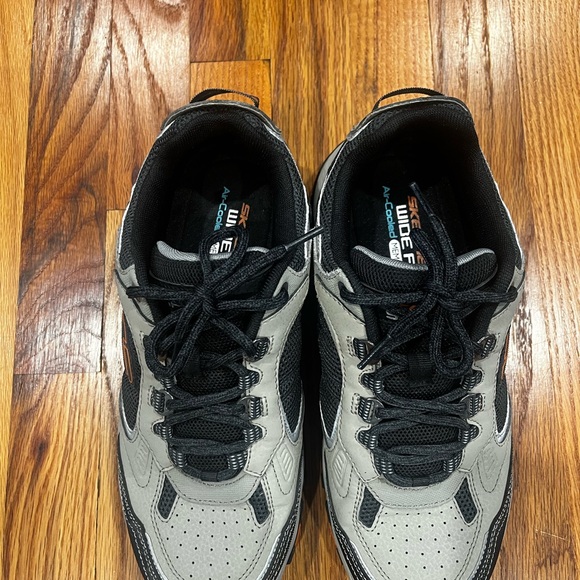 Skechers Men's 7.5 Wide Vigor 3.0  Goodyear Rubber‎ Outsole Oxford,Taupe/Black - Picture 3 of 8